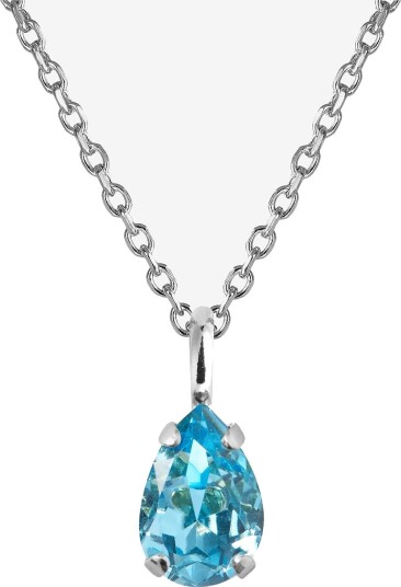 Caroline Svedbom Childhood Birthstone Necklace Rhodium - DECEMBER - One Size