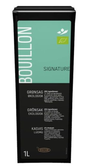 Grønnsaksbuljong Signature Øko Oscar 1ltr Grønnsaksbuljong Signature Øko Oscar 1ltr