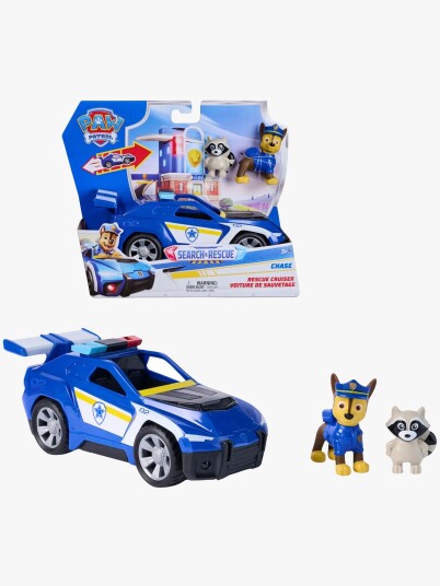 Paw Patrol Redningsbil med Chase Figur - 20 cm Lekebil for Fantasifull Lek