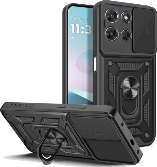 Tech-Protect CamShield Pro Mobildeksel for Motorola G57/G67 Power Svart