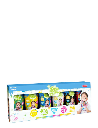 Face & Fingerpaint 65ml Tuber 6 Pakning Multi Patterned One Size Face & Fingerpaint 65ml Tuber 6 Pakning Multi Patterned One Size