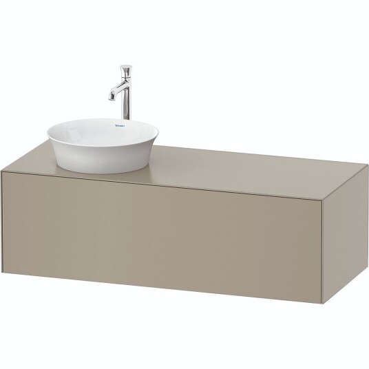 Duravit White Tulip Servantskap 1 skuff 130x55x40,8 cm Taupe Matt