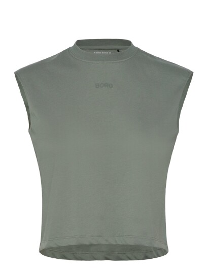 Björn Borg Borg Cropped Tank Top Khaki green M