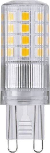 Spl G9 4W LED pære 3 trinns dimbar 470lm 5,5cm klart glass Dimbar : 3 trinns Kulør : Varm Spl G9 4W LED pære 3 trinns dimbar 470lm 5,5cm klart glass Dimbar : 3 trinns Kulør : Varm