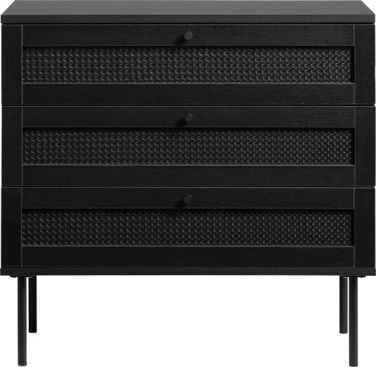 Kamello Oppbevaringskiste med tre skuffer 80 cm - Svart Kamello Oppbevaringskiste med tre skuffer 80 cm - Svart