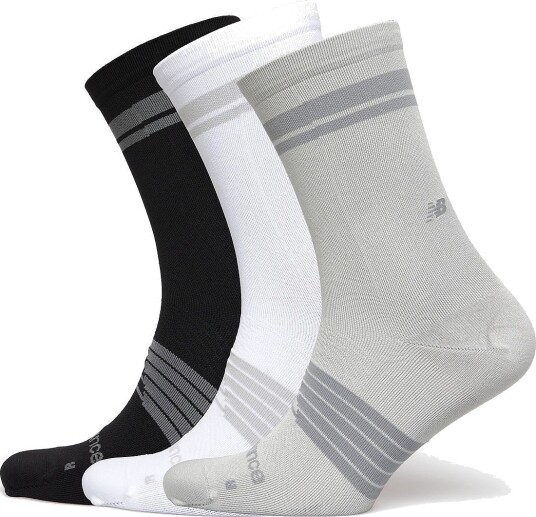 New Balance Pro Run Crew Socks 3 Pack Multi/patterned L