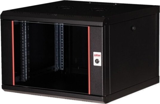 Roline 26.21.0171 Veggmonterbar Hylle 7U Nøkkellås Rack Skinner 18 Kg Sort Roline 26.21.0171 Veggmonterbar Hylle 7U Nøkkellås Rack Skinner 18 Kg Sort