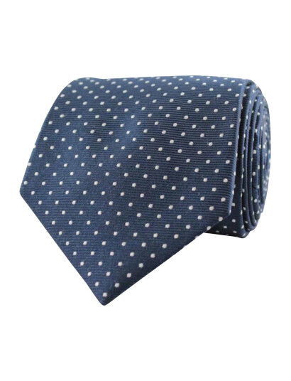 Portia 1924 Dots Silk Tie - Navy - ONE SIZE Portia 1924 Dots Silk Tie - Navy - ONE SIZE