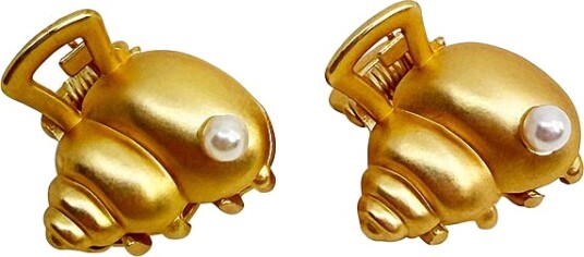 Circle Shell Gold 2 pcs