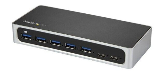 StarTech.com USB C Hub 7 Port USB-hub - 7 porter - Sølv StarTech.com USB C Hub 7 Port USB-hub - 7 porter - Sølv