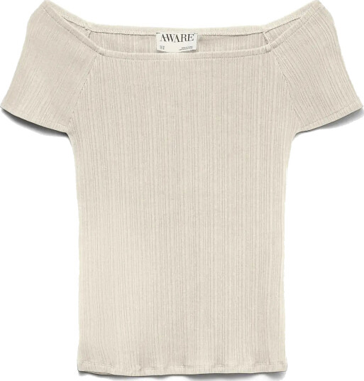 Vero Moda Awverde Ss Off Shoulder Top Noos   Cream   XL