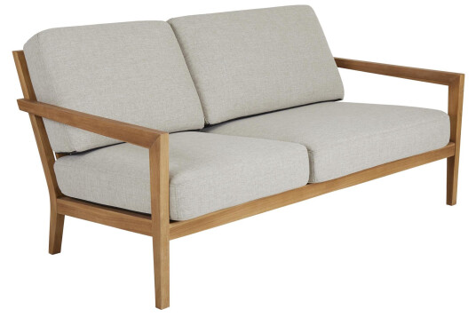 Brafab Populär sofa Teak med beige pute 193 x 98 cm Brun Brafab Populär sofa Teak med beige pute 193 x 98 cm Brun
