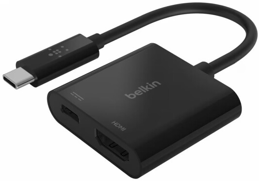 Belkin USB-C til HDMI-ladeadapter 60 W - Svart