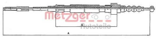 Metzger Tautrekk parkeringsbrems METZGER 10.7471