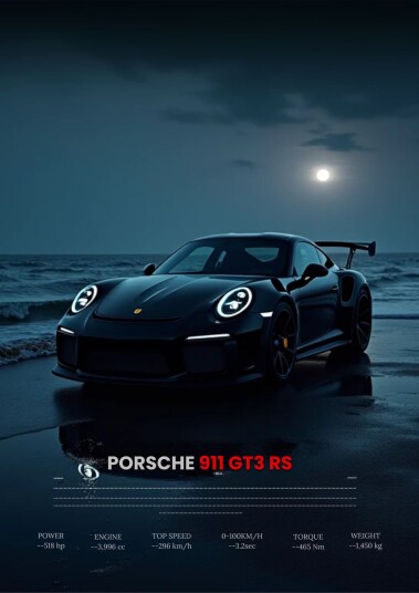Plakat Porsche 911 GT3 RS