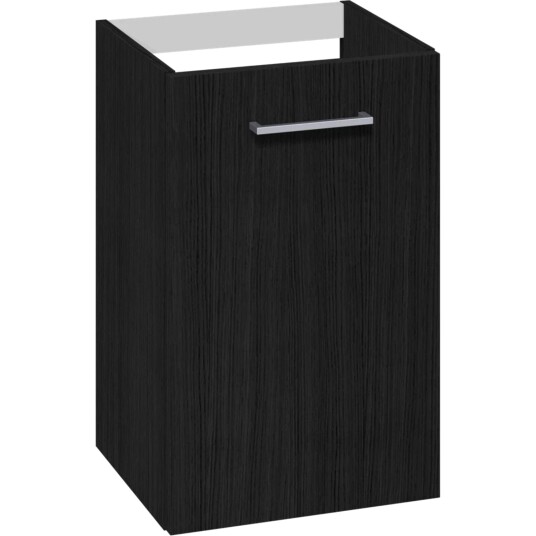 1904 Voss Slim Servantskap med 1 dør Svart eik / 40cm Høyre Hengslet GRO-7041035