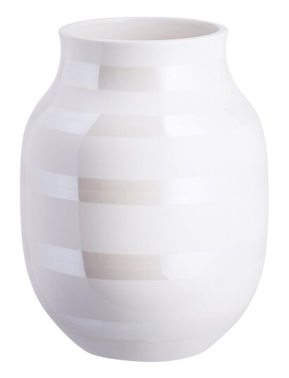 Kähler Omaggio Vase Silver MOTHER OF PEARL H20CM