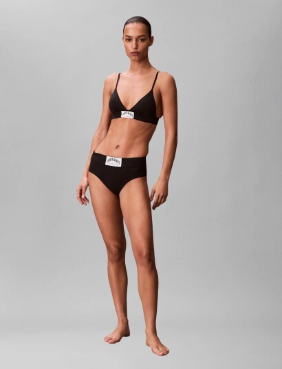 Calvin Klein Lightly Lined Triangle Black S Calvin Klein Lightly Lined Triangle Black S