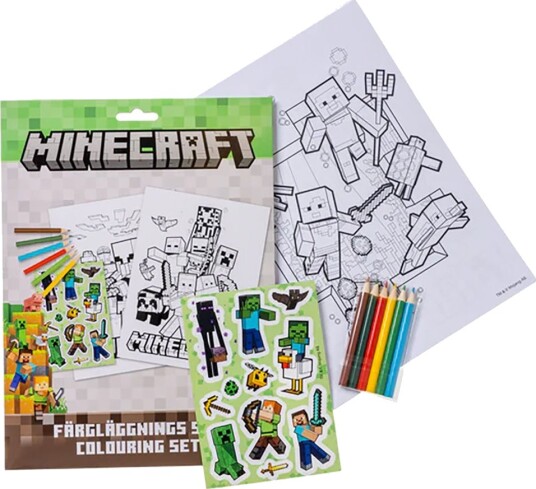 Minecraft Fargesett 15 Deler Minecraft Fargesett 15 Deler