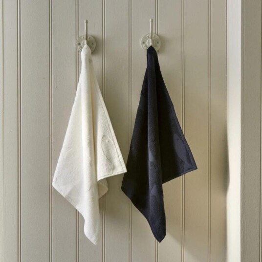 Riviera Maison Long-Island Kjøkkenhåndkle Svart-Hvit 2pk