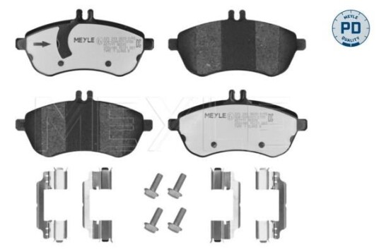 Bremseklosser MEYLE 025 243 0620-2/PD
