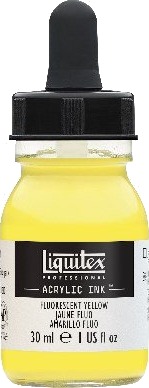 Amsterdam akrylblekk fluorescerende gul 30 ml Amsterdam akrylblekk fluorescerende gul 30 ml