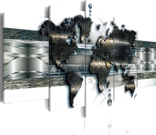Bilde Metal World Map 100x50 Artgeist sp. z o. o.