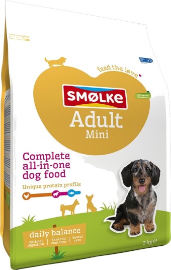 Smolke Tørrfôr Adult Smølke Mini 3 kg Smolke Tørrfôr Adult Smølke Mini 3 kg