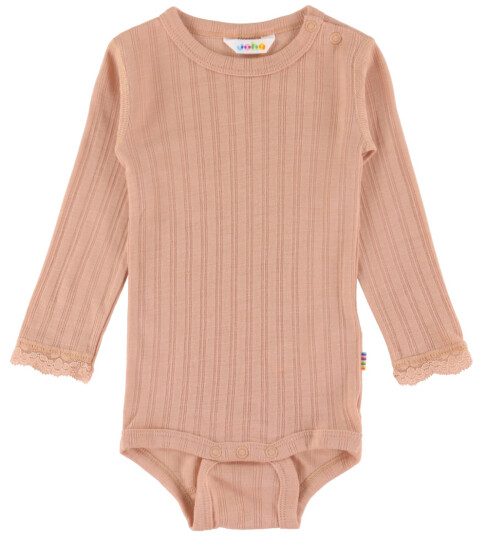 Joha Body L/æ Ull/Silke Fersken 80 Langermet Body Rosa Joha Body L/æ Ull/Silke Fersken 80 Langermet Body Rosa