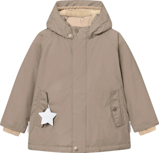 MINI A TURE Matwally Fleece Lined Winter Jacket. Grs GREY BROWN 104
