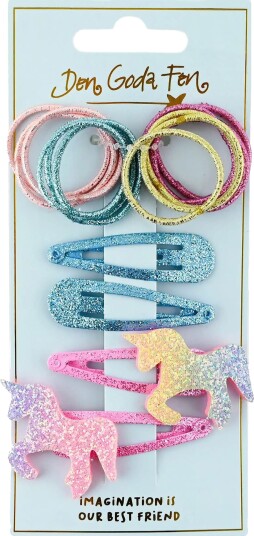 Robetoy Hårspenner Unicorn Glitter Sett F36187