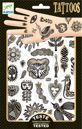 Djeco Tatovering Golden Elegant Svart