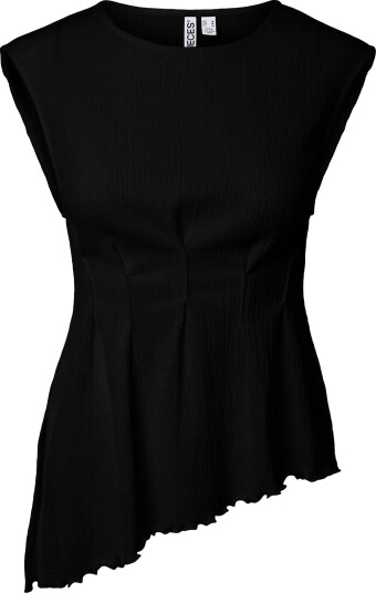 Pieces Pcmalie Sl Asymetric Top Jrs D2D Black S