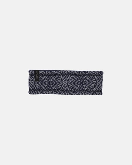 Dovre Women Pannebånd med mønster 100% merino ull navy Dovre Women Pannebånd med mønster 100% merino ull navy