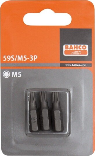 Bahco Bits 59s 1/4" Xzn M8 25mm 3 Pk