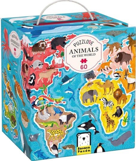 Banana Panda Puzzlove Puslespill 60 Brikker 4+ År Dyrene I Verden