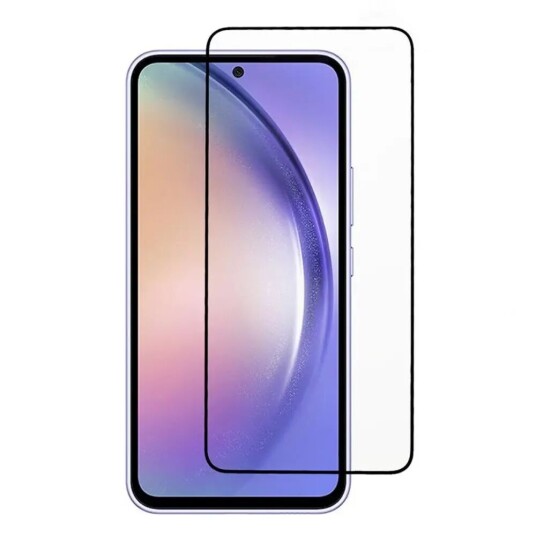 INCOVER Samsung Galaxy A55 (5G) Arc Edge Herdet Glas Skjermbeskytter - Case Friendly - Svart Kant