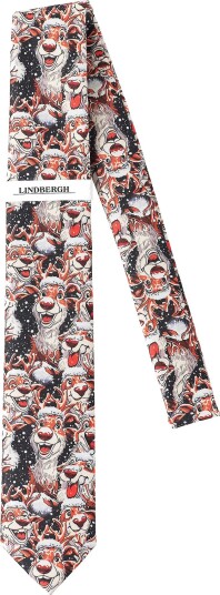 Lindbergh - Slips Christmas Tie - Svart