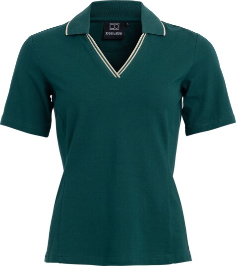 Bogeys & Birdies W Cotton Mix Open Collar Grønn Golf pologenser dame Dk Green X-Small