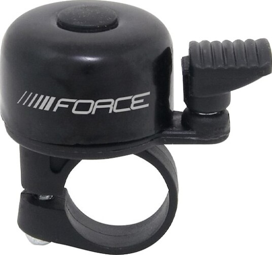 FORCE Mini ringeklokke stål/plastik 22,2mm sort