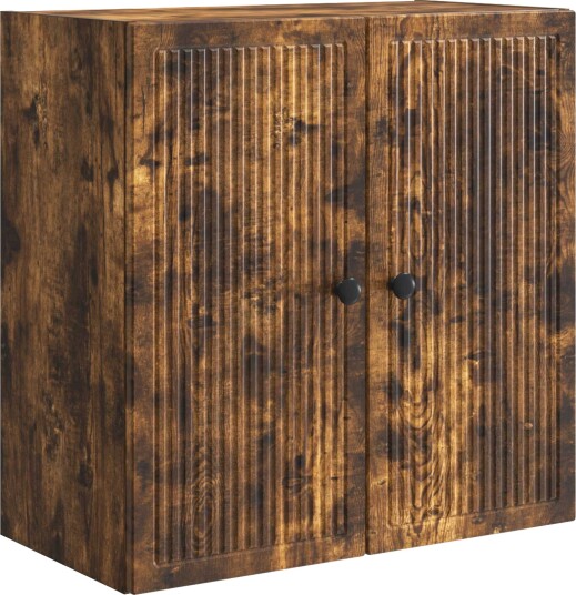 vidaXL Vegghengt skap Røkt Eik 59 x 31 x 60 cm Konstruert tre