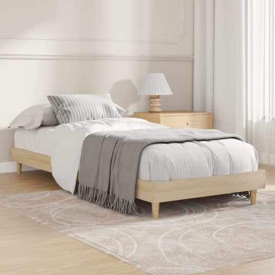 vidaXL Sengeramme sonoma eik 75x190 cm konstruert tre vidaXL Sengeramme sonoma eik 75x190 cm konstruert tre
