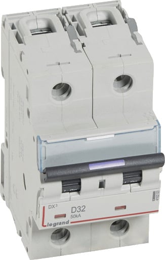 Legrand DX3 MCB automatsikring D32 2P 3M 50kA