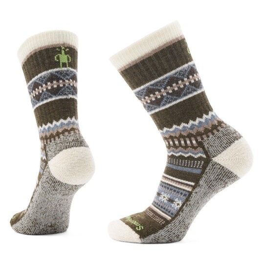 Smartwool Men's Everyday Snowed In Sweater Crew Socks Military Olive 34-37
