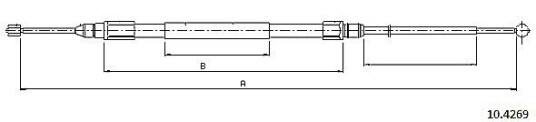 Metzger Tautrekk parkeringsbrems METZGER 10.4269