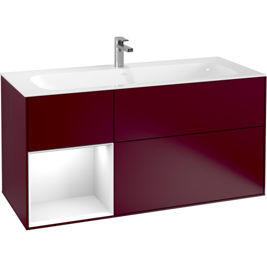 VILLEROY & BOCH FINION SERVANTSKAP 120 PEON MATT LAKK EMOTION-LYS, VENSTRESTILT HVIT HYLLE VILLEROY & BOCH FINION SERVANTSKAP 120 PEON MATT LAKK EMOTION-LYS, VENSTRESTILT HVIT HYLLE