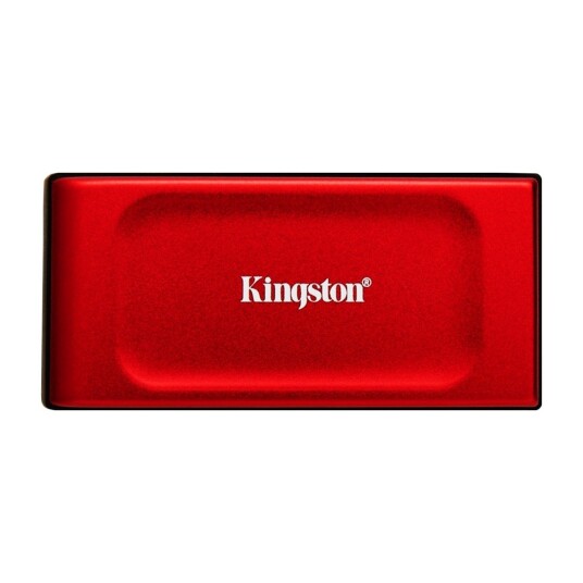 Kingston XS1000 2TB USB 3.2 Gen 2 Ekstern Bærbar SSD Rød Kingston XS1000 2TB USB 3.2 Gen 2 Ekstern Bærbar SSD Rød