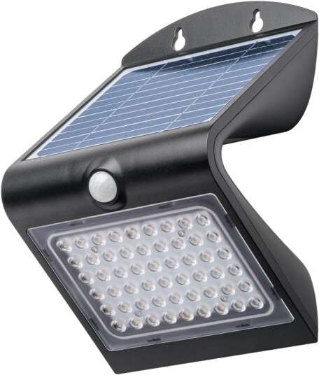Goobay LED Solcellelampe med bevegelsessensor for vegg 4W Svart Goobay LED Solcellelampe med bevegelsessensor for vegg 4W Svart