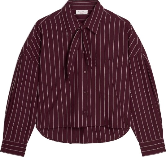 Marc O"Polo Woven Blouses Longsleeve   DARK RED_MULTI_02   XXL