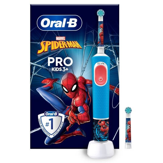 Oral-B Vitality Pro Kids Elektrisk Tannbørste Spider-Man med Refill